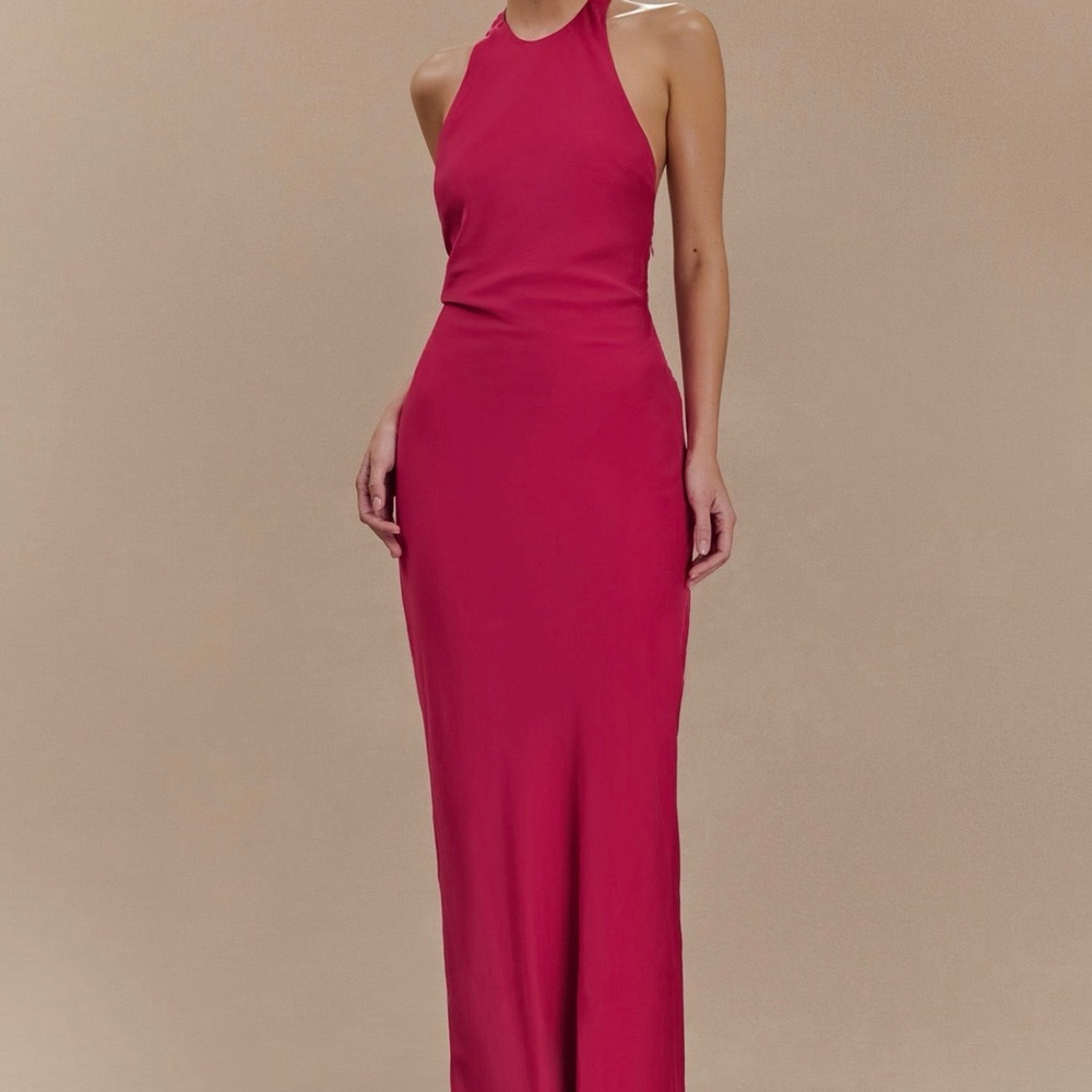 Meshki Rinna Halter Maxi Dress